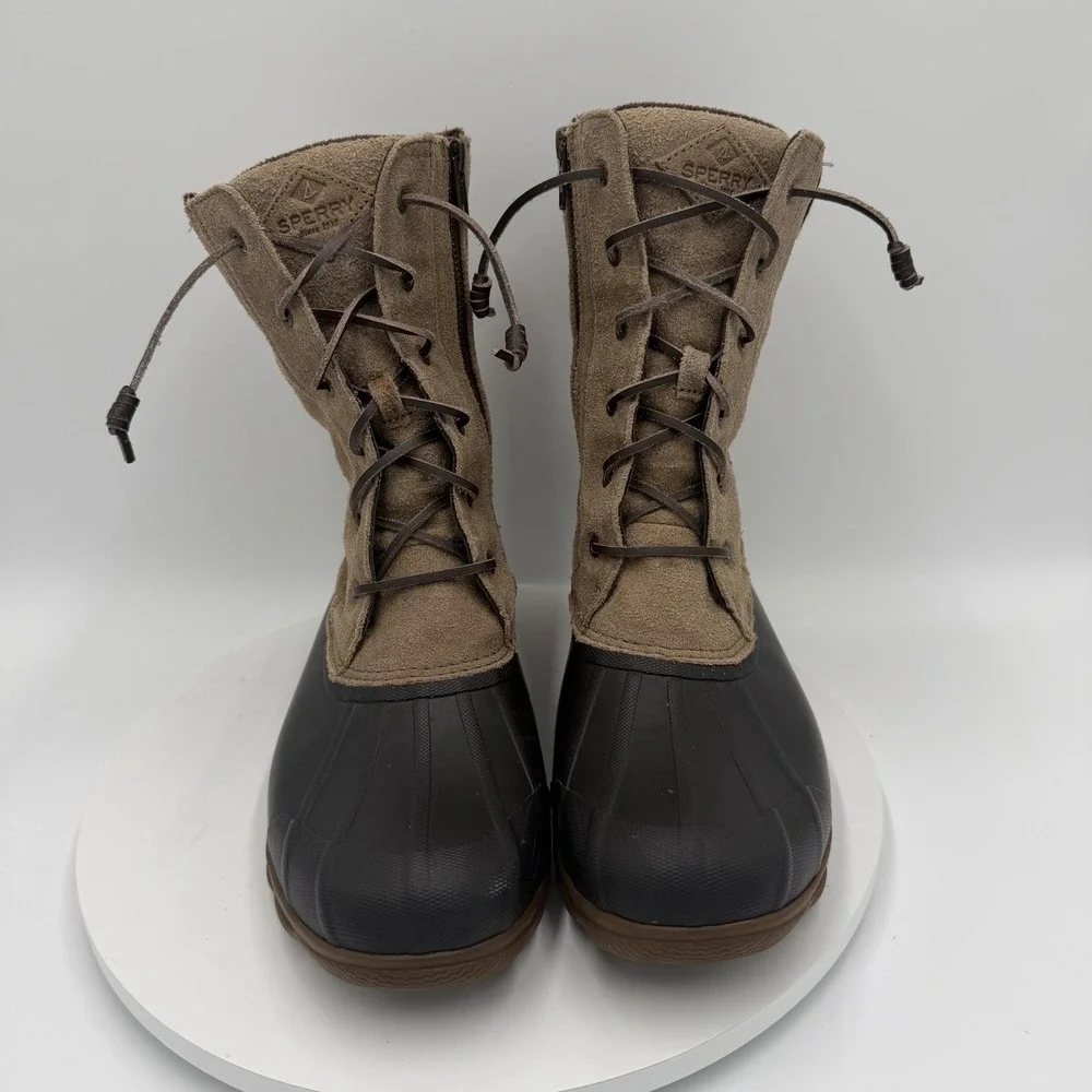 Sperry‎ Top-Sider Brown Syren Misty Knit Cuff Waterproof Duck Boots Women's 11